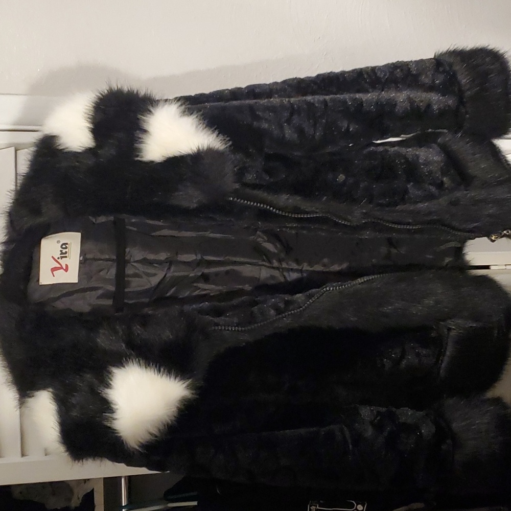 Faux fur coat